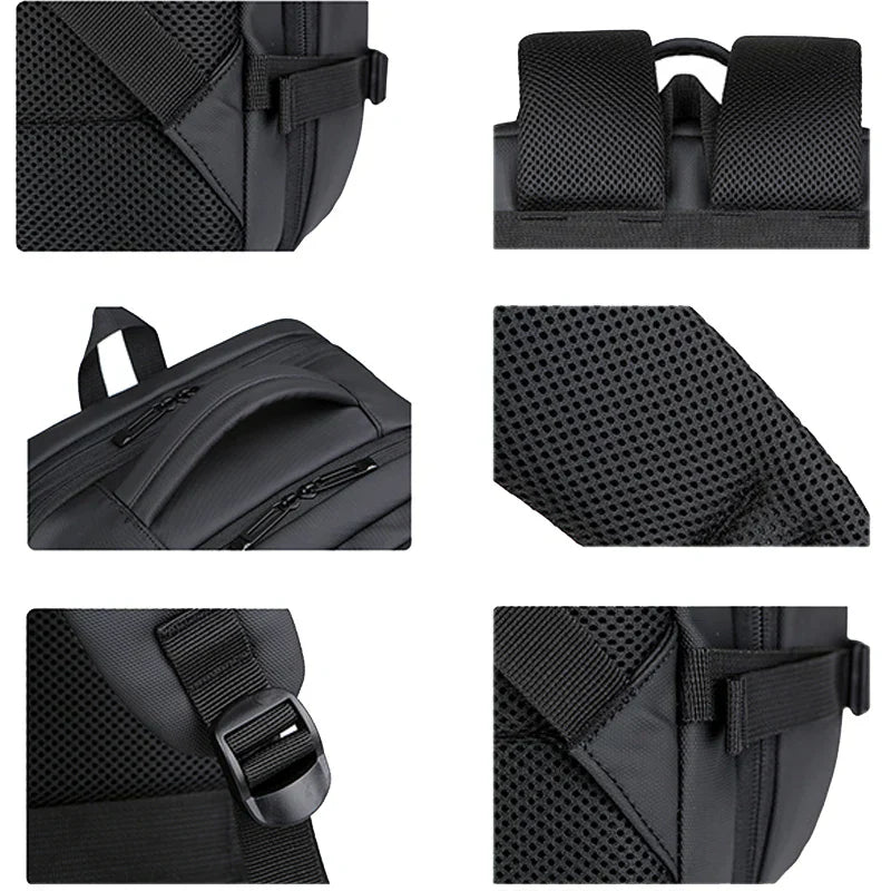 Laptop Backpack with USB Port Black